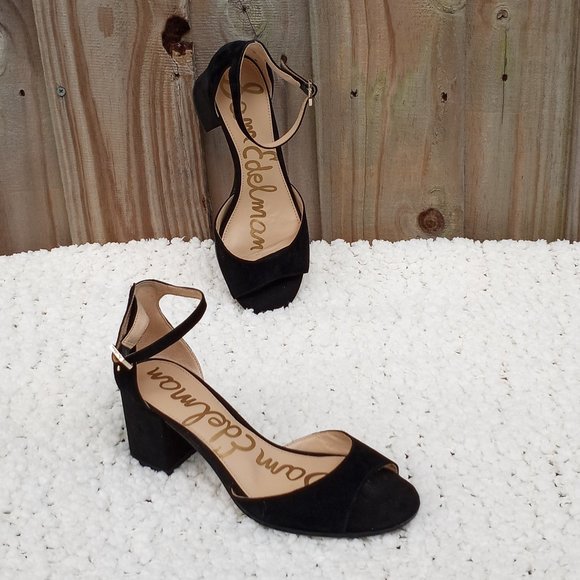 Sam Edelman Suede Susie d'Orsay Ankl Strap Sandal - Picture 2 of 6